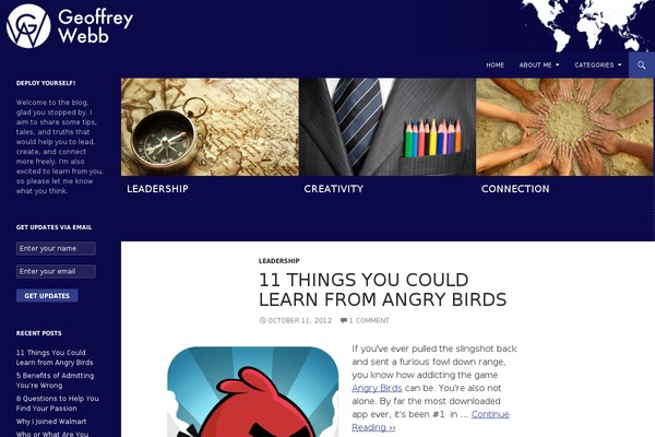 Twenty Fourteen theme site design template sample