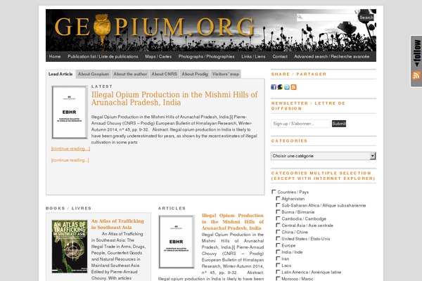geopium.org site used Branfordmagazine Pro