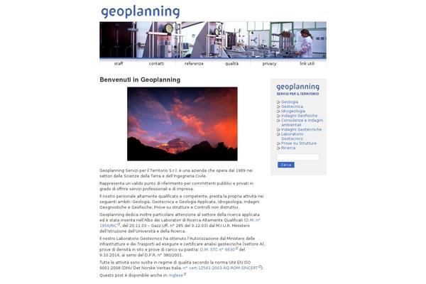 Geo theme site design template sample