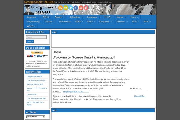 george-smart.co.uk site used Twentyfourteen Child