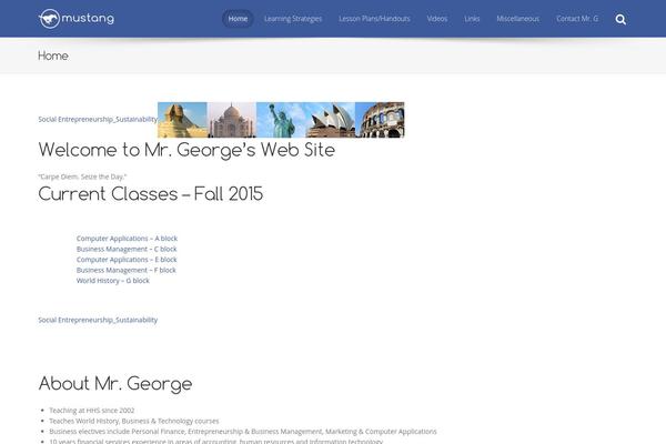 georgeacademics.com site used Mustang Lite