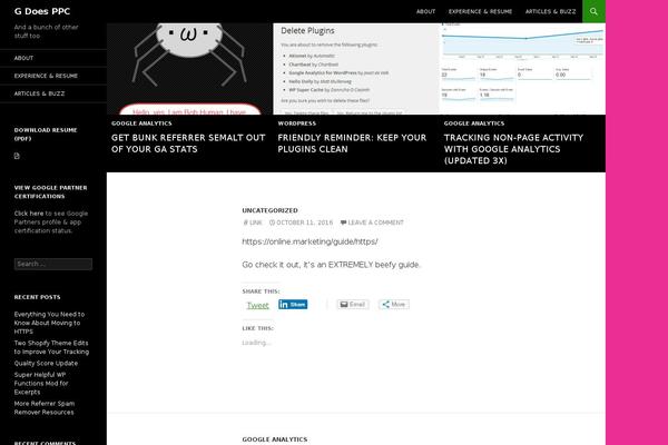 WordPress website example screenshot