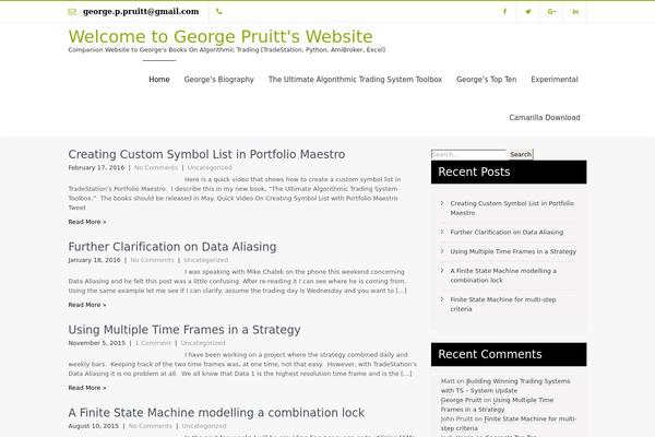 Twenty Ten theme site design template sample
