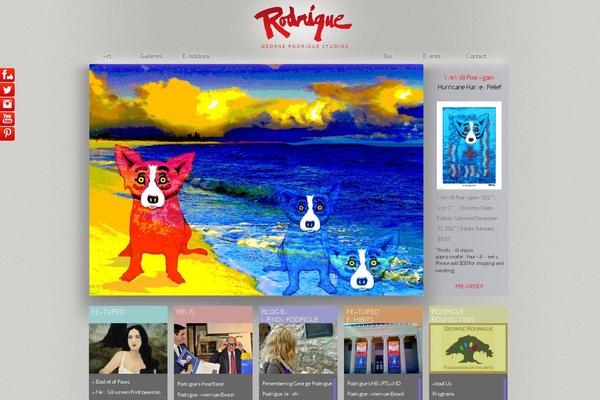 georgerodrigue.com site used Rodrigue