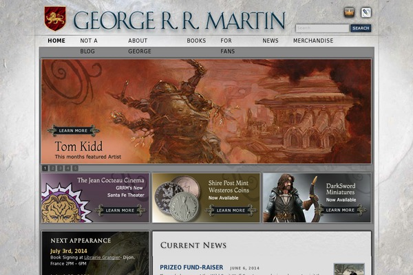 georgerrmartin.com site used Grrm