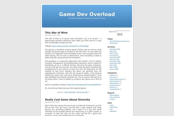 WordPress website example screenshot