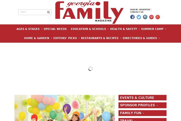 georgiafamily.com site used Goodlife-wp