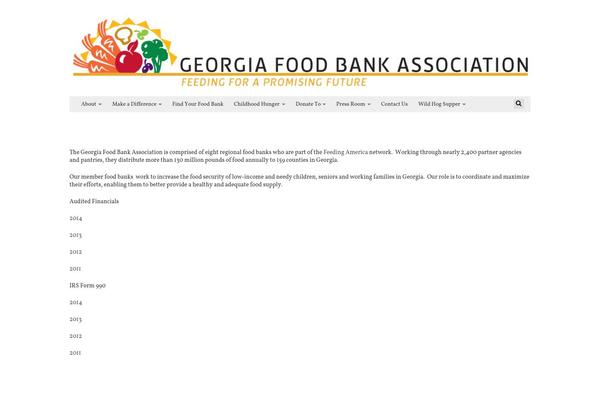 georgiafoodbankassociation.org site used Jg-bespoke