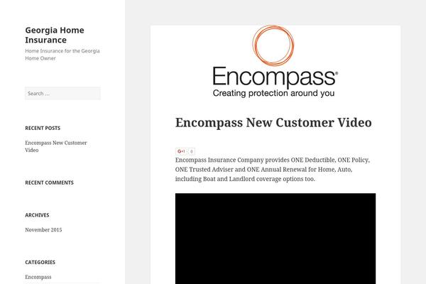 Twenty Fifteen theme site design template sample