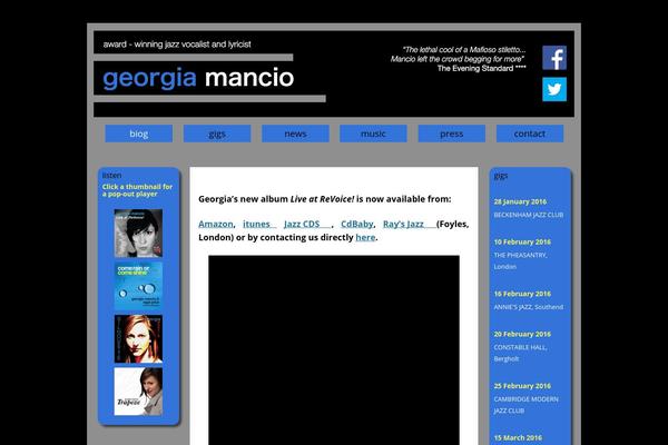georgiamancio.com site used Blankslate Child