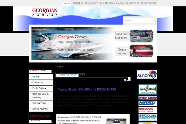 georgiancanvas.com site used Builder Custom