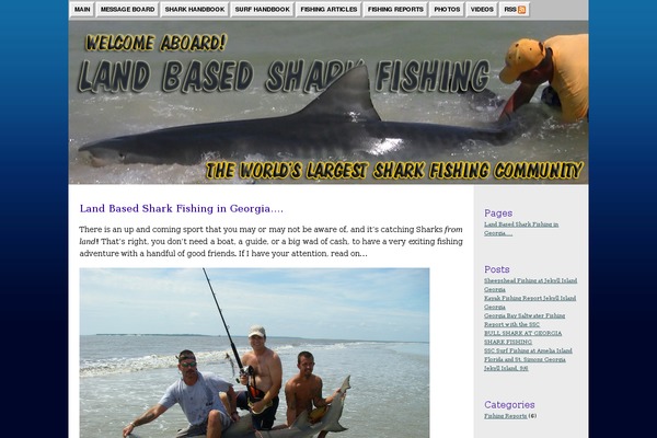 georgiasharkfishing.com site used Tsf