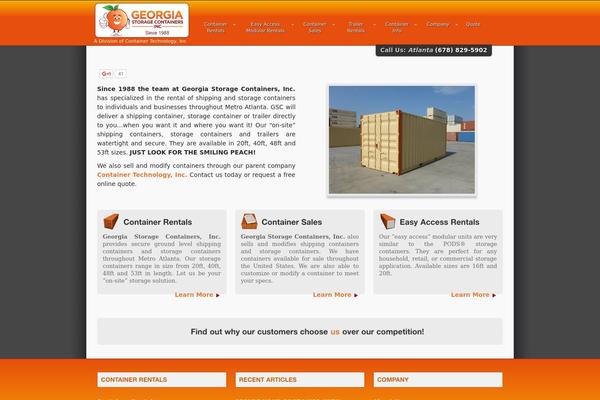 georgiastoragecontainers.com site used Cocomonio
