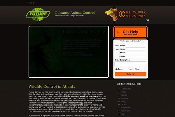 georgiawildlifecontrol.com site used Animalcontrol_theme_2013
