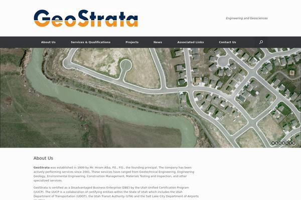 Vantage theme site design template sample