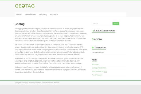 WordPress website example screenshot