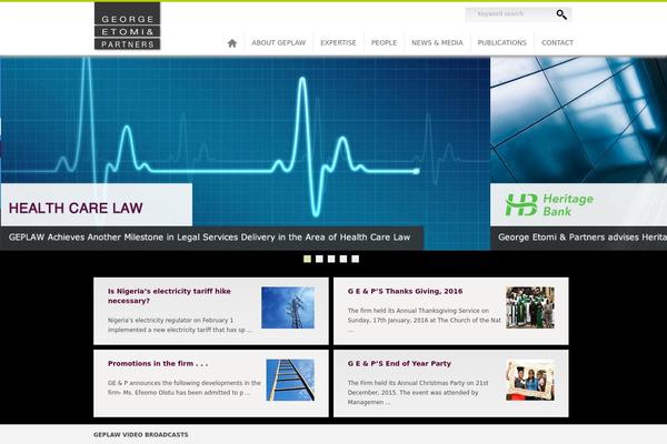 WordPress website example screenshot