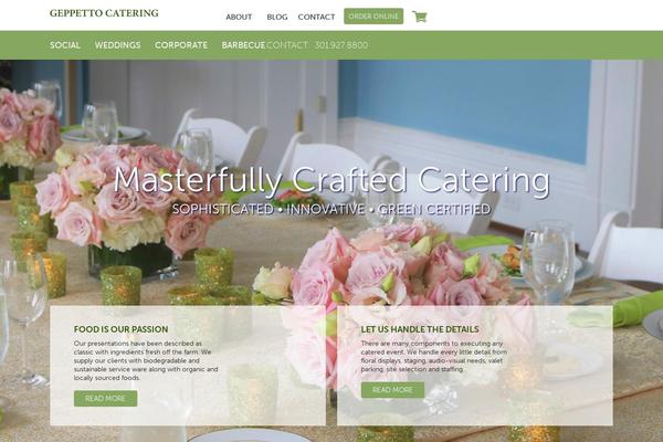 geppettocatering.com site used Bones