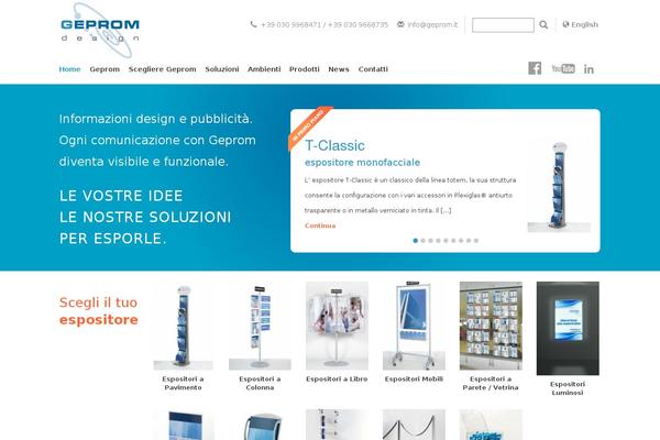 geprom.it site used Geprom-responsive
