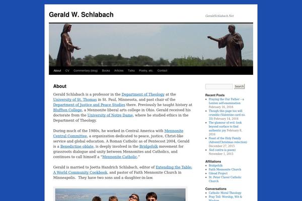 Twenty Ten theme site design template sample