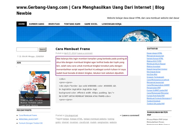 gerbang-uang.com site used Okesense5.0d