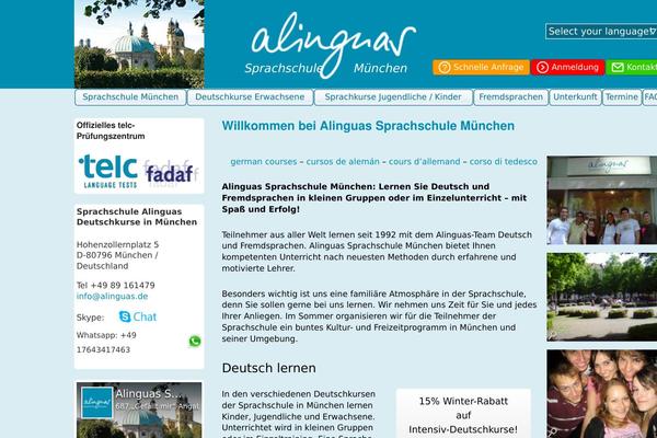 german-course-germany.de site used Alinguas