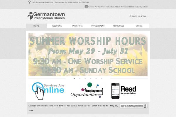 germantownpres.org site used Moses-theme