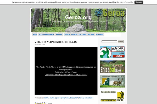 WordPress website example screenshot