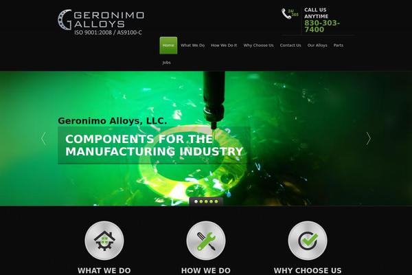 geronimoalloys.com site used Geronimo