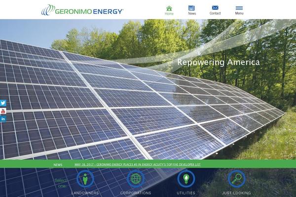 geronimoenergy.com site used Geronimo