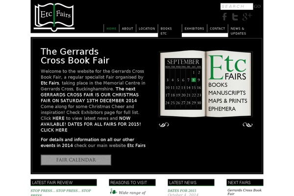 gerrardscrossbookfair.com site used Etcetera