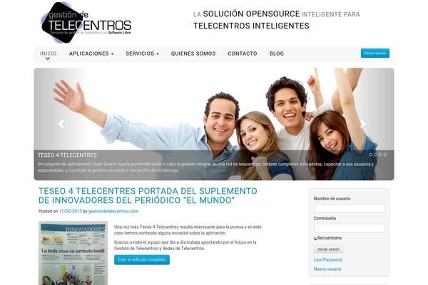 gestiondetelecentros.com site used T4t