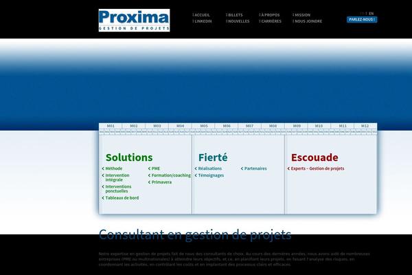 Proxima theme site design template sample