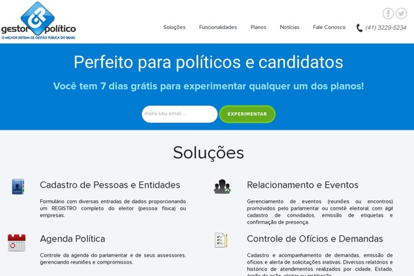 gestorpolitico.com.br site used Twenty Fourteen