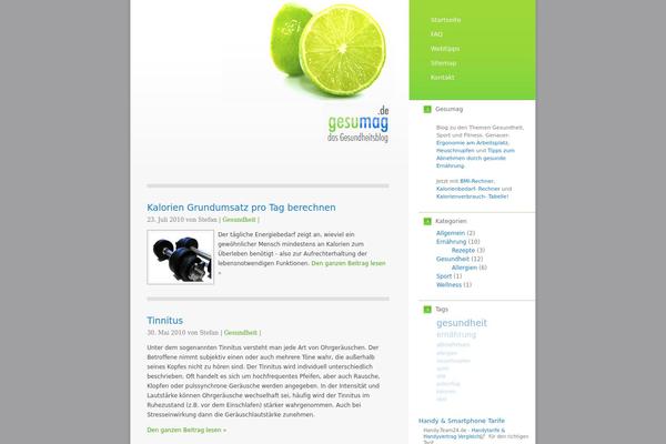 WordPress website example screenshot