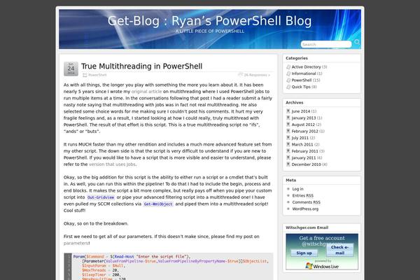 WordPress website example screenshot