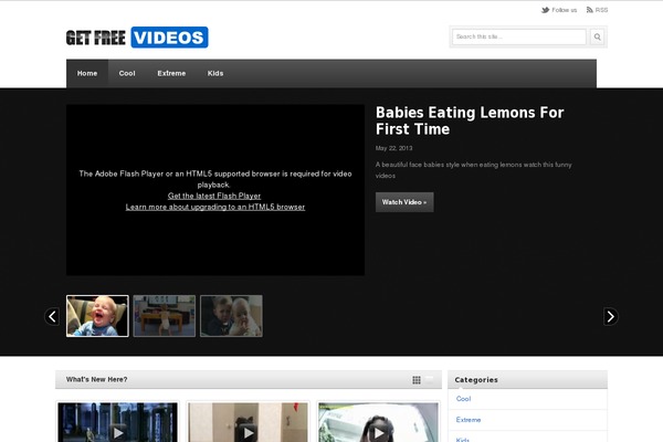 VideoPlus theme site design template sample