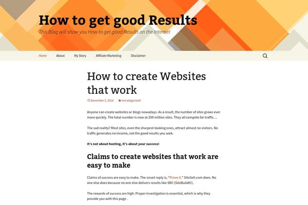 Twenty Thirteen theme site design template sample