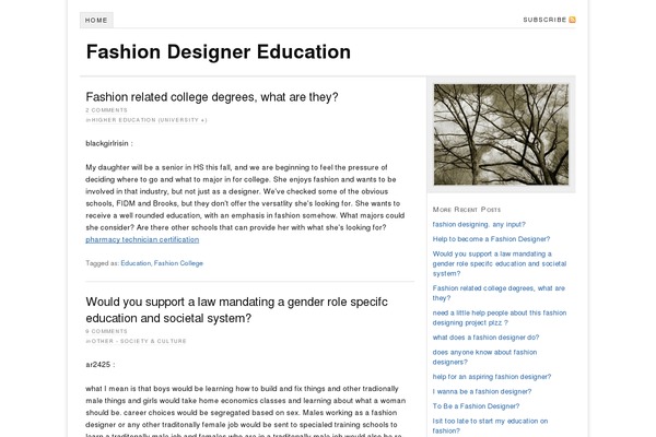 Default theme site design template sample