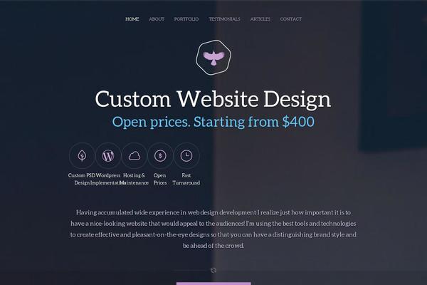 Customdesign theme site design template sample