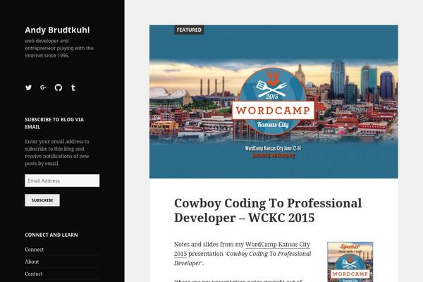 getanewbrowser.com site used Twenty Fifteen