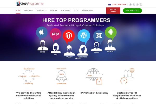 getaprogrammer.com.au site used Get-a-programmer