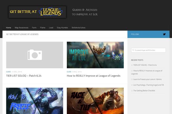 Hueman theme site design template sample