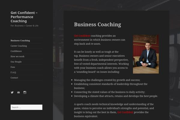 getconfident.com site used Twenty Fifteen