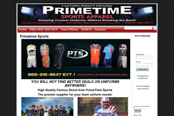 WordPress website example screenshot