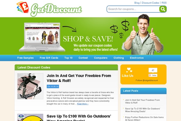 discount theme websites examples