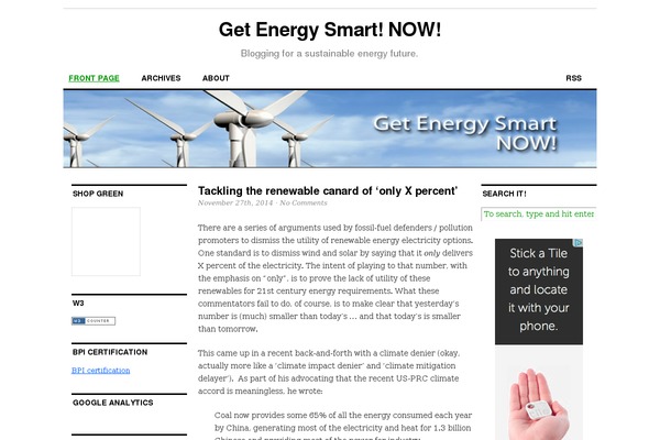 getenergysmartnow.com site used Cutline
