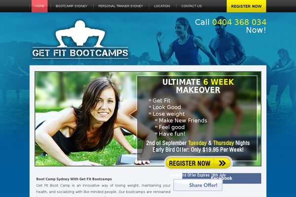 getfitbootcamps.com.au site used Bootcamps