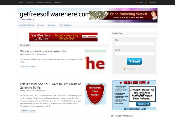 WordPress website example screenshot