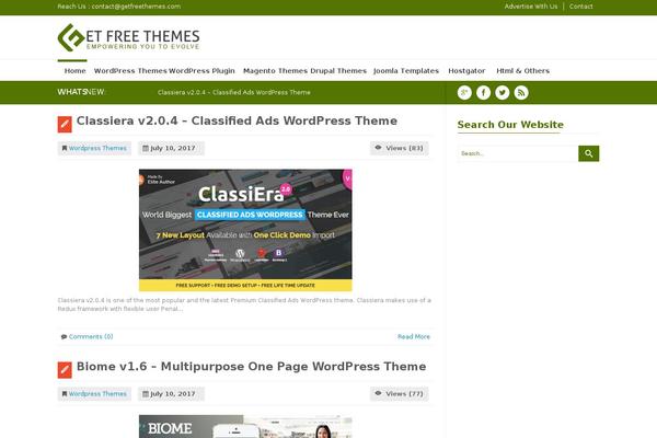Observe theme site design template sample